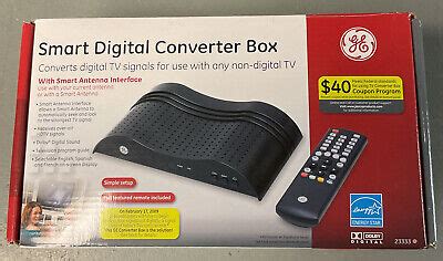 New Ge Smart Digital Converter Box W Remote Ebay