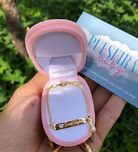 Pulseira Bebê Menina Personalizada figa Frete Grátis Ganhe um lindo