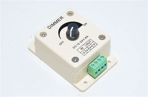 Vdc Max A Rotary White Pwm Dimmer For Led Installations With X