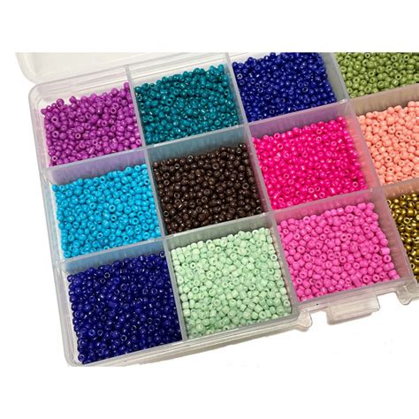 Assortiment De Perles De Rocailles Pour Fabrication De Bijoux Et