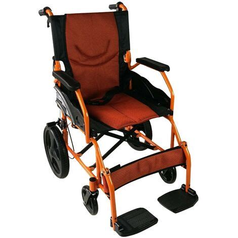 Fauteuil Roulant Leger Pliable Repose Pieds Et Dossier Accoudoirs