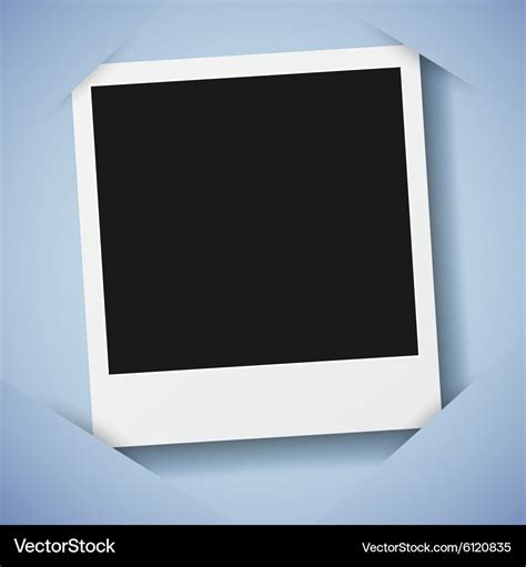 Retro Photo Frame Template In A Scrapbook Style Vector Image