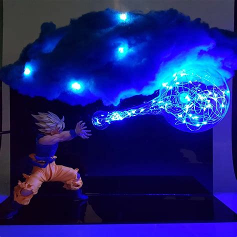 Dragon Ball Led Lamp Son Goku Kamehameha Night Light Table Lamp Figuras