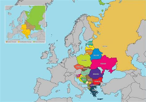 Eastern Europe Map Vector - Download Free Vector Art, Stock Graphics ...