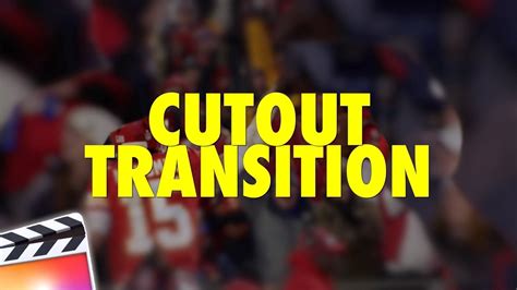 Final Cut Pro X Cut Out Transition Tutorial Youtube