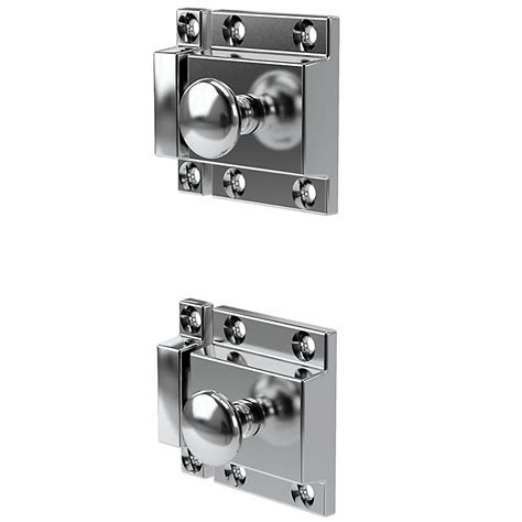 Goodhome Chervil Chrome Effect Kitchen Cabinet Latch Pack Of 2 L52mm H50mm Diy At Bandq