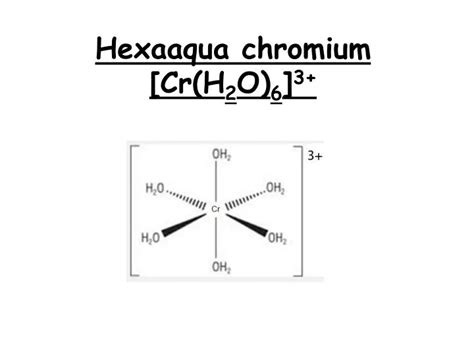 PPT Hexaaqua Chromium Cr H 2 O 6 3 PowerPoint Presentation