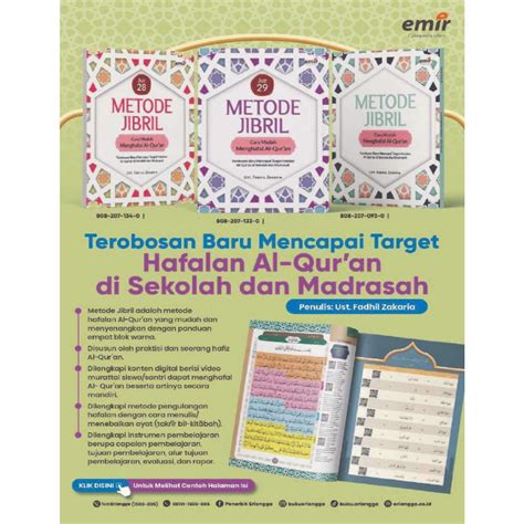 Jual Erlangga Buku Referensi Metode Jibril Cara Mudah Menghafal Al