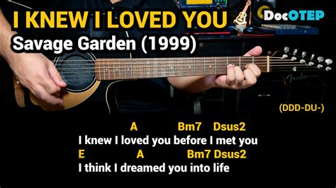 Savage Garden I Knew Loved You Piano Chords Fasci Garden