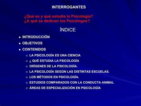 Que Es Lapsicologia Ppt