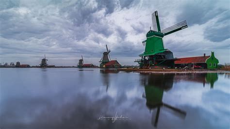 Zaanse Schans Windmills, Netherlands