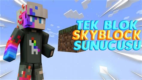 Minecraft tek blok skyblock server 1 16 5 BarbarosNW türk sunucusu