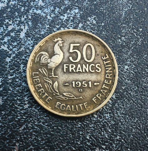 France Old French currency 50F 50 Franc 1951/1952 | Etsy