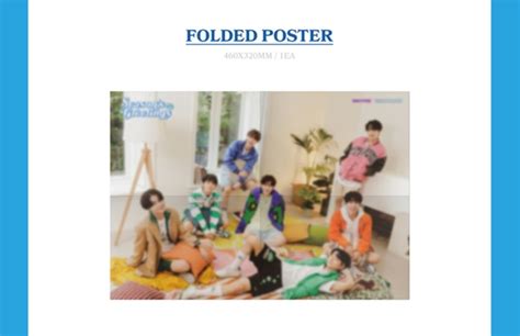 Folded Poster Enhypen Season S Greetings Tingi Official Mint