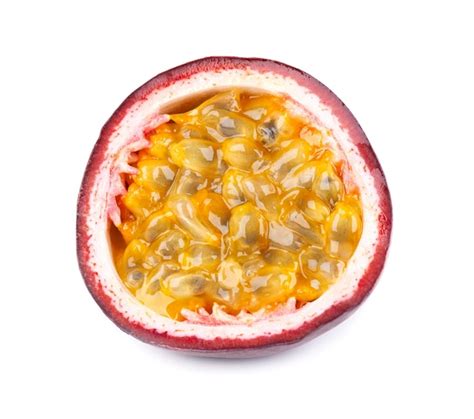 Premium Photo Passion Fruit Isolated On White Background Half Of