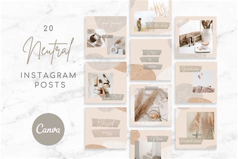 Neutral Instagram Post Template Canva Gráfico por DesignStudioTeti