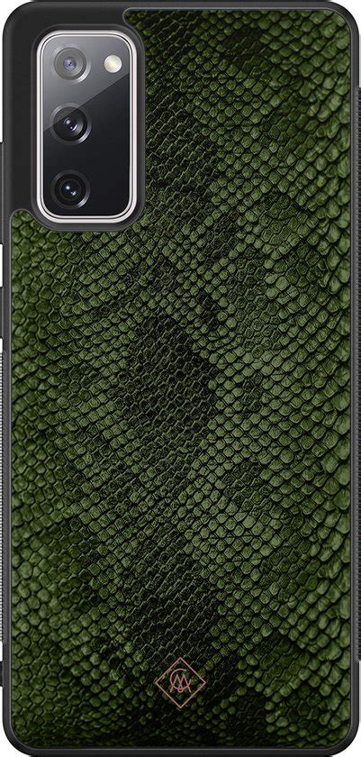 Samsung Galaxy S Fe Hoesje Snake Mix Groen Hard Case Tpu Zwart