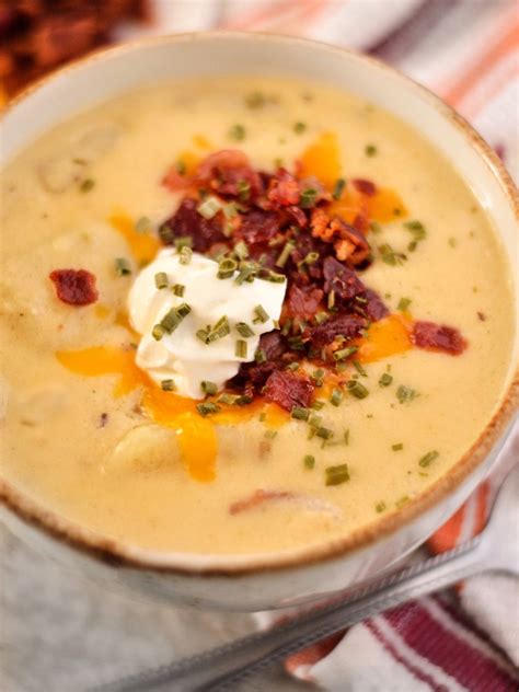 Loaded Potato Soup Recipe Slow Cooker Version Included Coop Can Cook