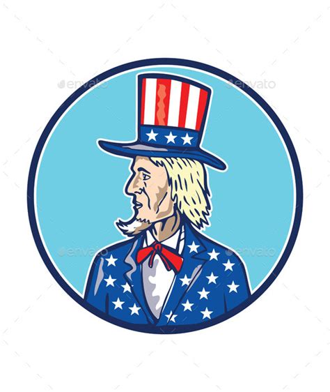 cartoon american flag Uncle sam top hat american flag cartoon by ...