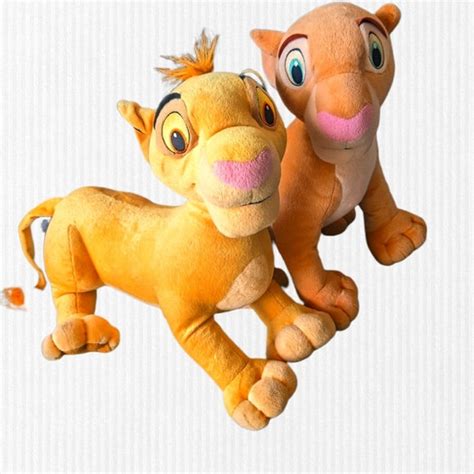 Lion King Large Simba and Nala Plush 2003 Disney Store 24 - Etsy