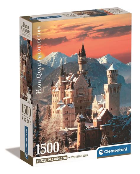 Clementoni Puzzle Compact Box Neuschwanstein 1500 El Clementoni