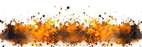 Premium AI Image | Explosion border isolated on transparent background