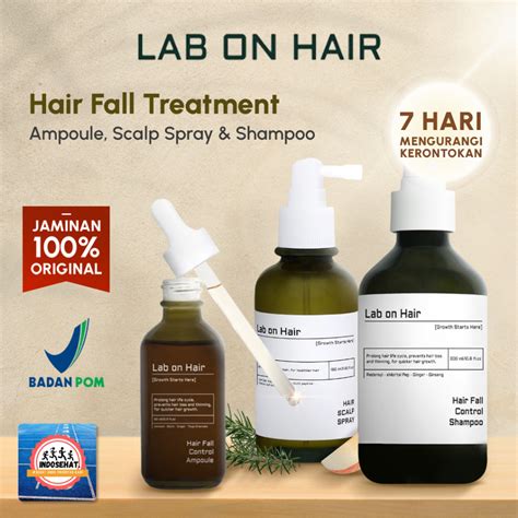 Jual LAB ON HAIR Anti Hair Fall Shampoo Scalp Spray Ampoule Serum