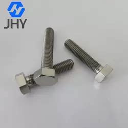 Hexagon Head Bolts Titanium Fasteners Baoji Jhy Titanium Industry Co