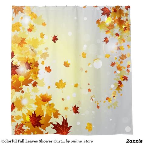 Colorful Fall Leaves Shower Curtain Shower Curtain