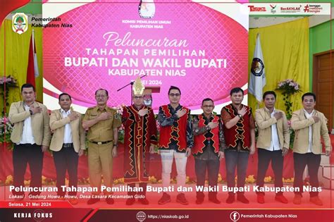 Wakil Bupati Nias Hadiri Peluncuran Tahapan Pilkada Kabupaten Nias