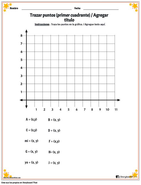 Hoja De Trabajo Gratuita Sobre El Plano De Coordenadas Graficaci N