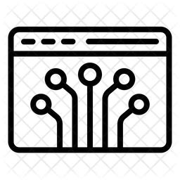 Node Icon - Download in Line Style