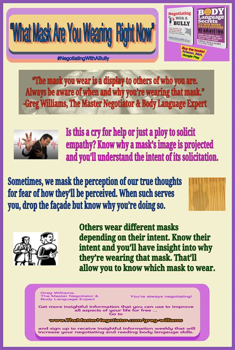 “What Mask Are You Wearing Right Now” – Sunday Negotiation Insight “The