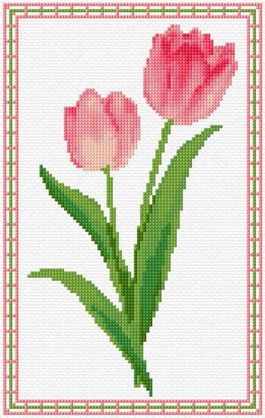 Tulips Cross Stitch Designs Cross Stitch Flowers Cross Stitch