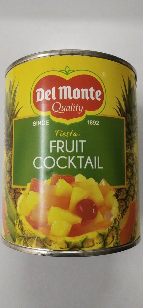 Liquid Delmonte Fruit Cocktail Packaging Type Tin Jar Packaging Size 850gm At Rs 200 Bottle