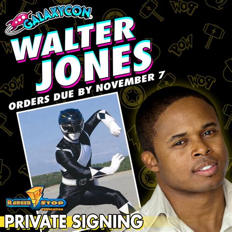 Walter Jones Power Ranger 2022