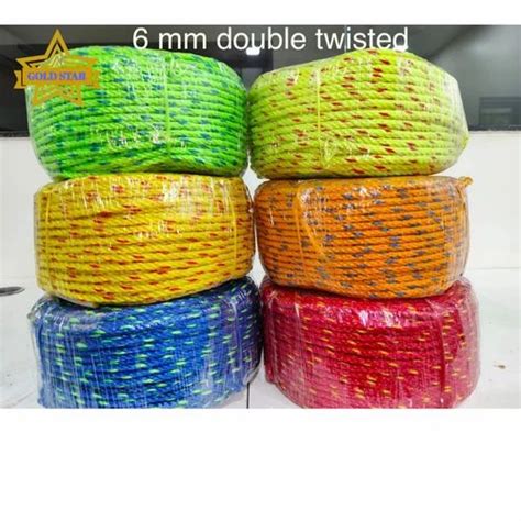 Multicolor Hdpe Rope Naylon Monofilaments Doble Twisted Rope Tipki