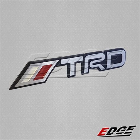 Emblem Trd Aluminum 25x162cm Toyota Trdsports Sport Trd Adhesive Ready Sticker Name