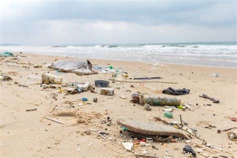 Playas Sucias Causado Por La Descarga De Indisciplinado Contaminación