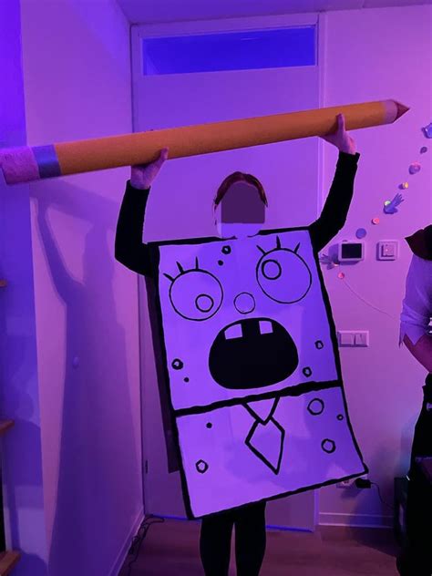 Mihoy Minoy My Doodlebob Costume That I Made For A Party Last Night