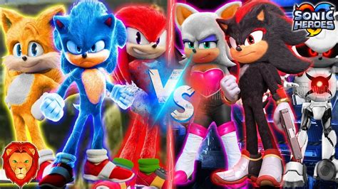 Team Sonic Vs Team Shadow En El Juego De Sonic Muy Epico Sonic