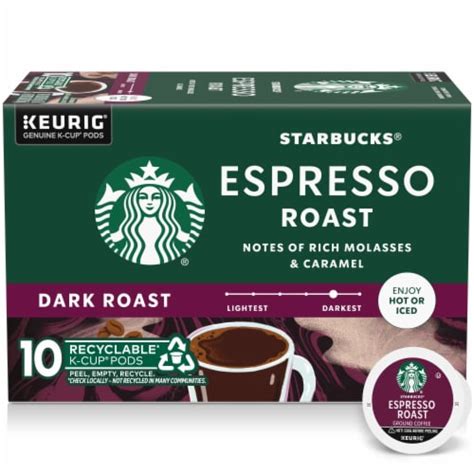 Starbucks K Cup Coffee Pods Dark Roast Coffee Espresso Roast Ct