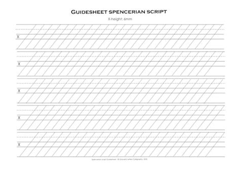 Spencerian Script Practice Sheets