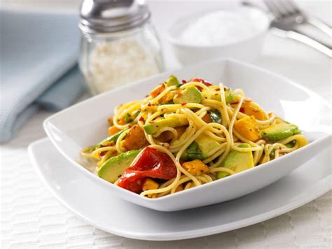 Spaghetti With Pumpkin Tomato And Avocado Australian Avocados