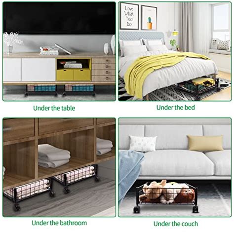 Riian Under The Bed Storage Underbed Storage With Wheels Space Saving