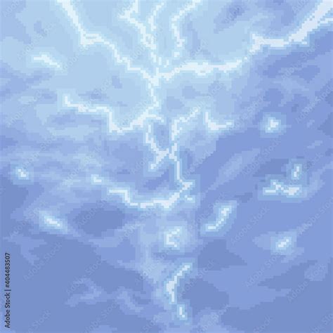 pixel art blue lightning square background Stock Vector | Adobe Stock