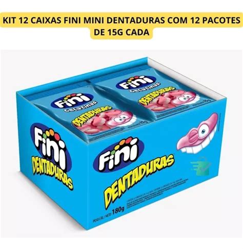 Kit Fini Mini Dentaduras Bala De Gelatina Original Nfe Frete Gr Tis