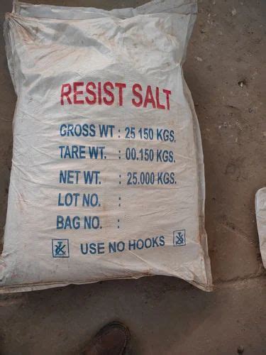 Textile Chemicals Resist Salt Granules 96 Manufacturer From Ahmedabad