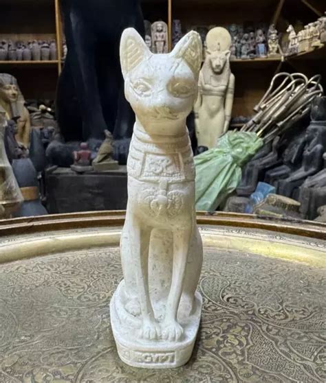 Rare Ancient Egyptian Antique Statue Goddess Bastet Cat Bast Made