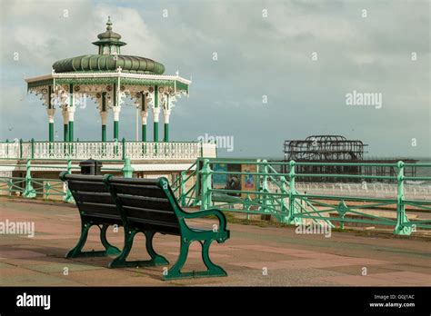 Summer Afternoon At The Bandstand In Brighton England Stock Photo Alamy